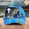 Maxcorners Fishing Christian Outdoorsman American Custom Name Personalized Cap (11 Fish Species)