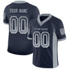 Maxcorners Custom Navy Light Gray-White Drift Fashion Football Jersey LM2605