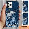 Maxcorners Fishing Jumping Fish Lure Action Personalized Name Phone Case (10 Fish Species)