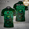 Maxcorners Billiards Shirt Skull 8 Ball 420 Neon Glow Multioptions Personalized Name, Team Name Unisex 3D Shirt (4 Colors)