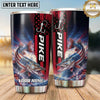 Maxcorners Fishing Tumbler Red Blue Hook Lightning Design Personalized Name Tumbler (13 Species)