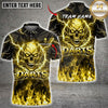 Maxcorners Darts Flaming Skull Bold Typography Multiple Options Personalized Name, Team Name 3D Shirt