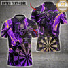 Maxcorners Darts Armored Skull Lightning Dartboard Multiple Options Personalized Name, Team Name 3D Shirt