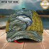 Maxcorners Fishing Metallic Water Ripple Texture Personalized 3D Cap (12 Fish Species)