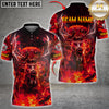 Maxcorners Deer Darts Fiery Lightning Multiple Options Personalized Name, Team Name 3D Shirt