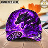 Maxcorners Darts Fire Dragon and Dartboard Personalized Name 3D Classic Cap