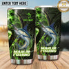 Maxcorners Fishing Tumbler Neon Green Energy Swirl Design Personalized Name Tumbler (13 Species)
