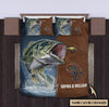 Maxcorners Bait Fish Personalized Fishing Bedding Set