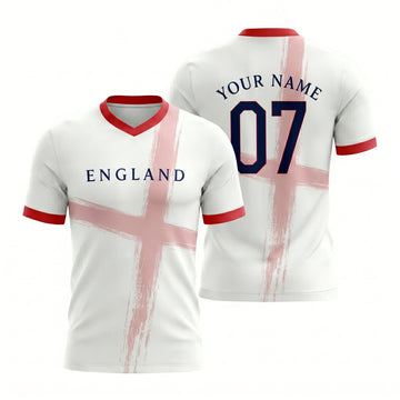 Maxcorners England St. George Soccer Jersey Personalized Fan Shirt