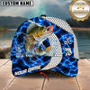 Maxcorners Fishing Electric Water Hexagon Personalized Classic Cap (12 Fish Species)