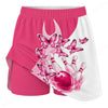 Maxcorners Customized Bowling Trouser Skirts With Shorts Underneath, Bowling Butterflies Trail Vector With Pockets