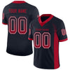 Maxcorners Custom Navy Red-White Drift Fashion Football Jersey LM2605