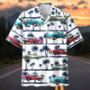 Maxcorners Personalized Car 1950s Classic Car Palm Tree Hawaiian Shirt, Custom Photo Car Aloha Shirts (Up to 5 photos)