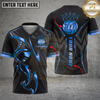 Maxcorners Volleyball Royal Gold Crown Luxury Style Multicolor Options Personalized 3D V-neck T-Shirt