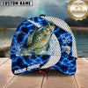 Maxcorners Fishing Electric Water Hexagon Personalized Classic Cap (12 Fish Species)