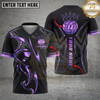 Maxcorners Volleyball Royal Gold Crown Luxury Style Multicolor Options Personalized 3D V-neck T-Shirt