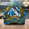 Maxcorners Fishing Explosive Water Splash Personalized Name 3D Cap