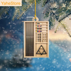 Maxcorners Personalized Billiards Pool Ornament, Gift For Billiard Player 3