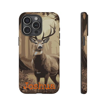 Maxcorners Hunting Personalized (optional) Deer Hunting Phone Case, Deer Hunter Phone Case, Whitetail Buck Phone Case, Deer Hunting Gifts for Men and Dad
 Full Wrap Phone Case LM1012