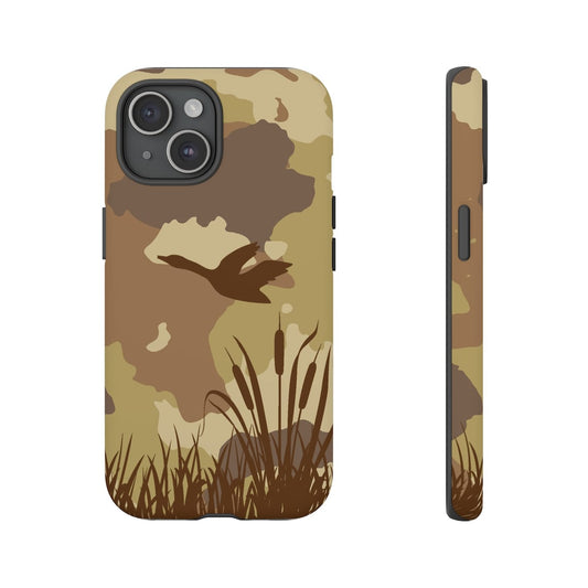Maxcorners Goose Camouflage Tough iPhone Samsung Google Phone Case Wireless Charging Compatible Case Camo Duck Phone Case Water Fowl Bird Hunter Case Full Wrap Phone Case LM0812