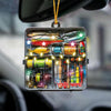 Maxcorners Custom Fishing Tackle Box Acrylic Ornament, Christmas Ornaments For Men, Christmas Tree Decor