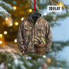 Maxcorners Fishing Jacket Acrylic Xmas Ornaments, Presents For Fishing Lovers, Fishing Ornament