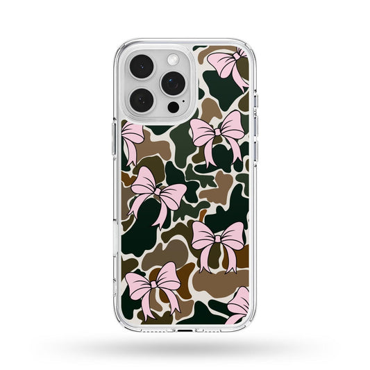 Maxcorners Pink Trendy Camo Bows Phone Case LM0812