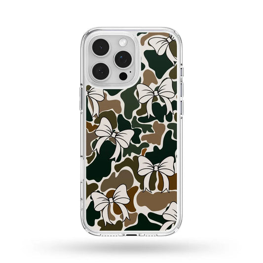 Maxcorners White Trendy Camo Bows Phone Case LM0812
