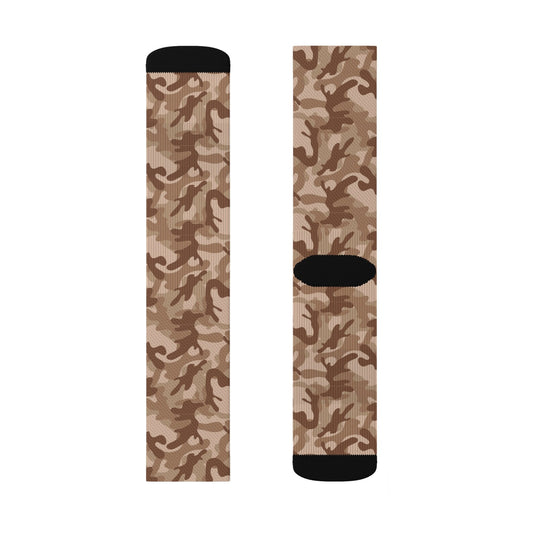 Maxcorners Camo Socks custom hunting fun cool trendy gift present holiday personalized customized name date women's men's pattern nature adventureLM2611