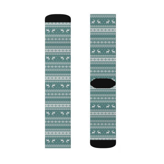 Maxcorners Deer Socks custom animal fun cool trendy gift present holiday personalized customized name date women's men's pattern
LM2611
