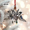 Maxcorners Duck Hunting Flat Ornament, Hunting Rearview Mirror Car Accessories, Hunting Christmas Ornament, Xmas Gift for Dad, Husband, Hunting Lover 2D Flat LM2211