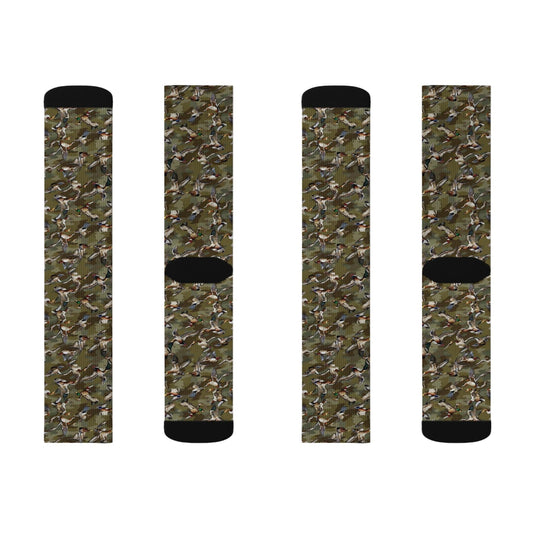 Maxcorners Flying Duck Camo Sublimation Socks, Stylish Footwear, Unique Animal Print Clothing, Gift for Nature Lovers, Outdoor Enthusiast Apparel,

LM2611