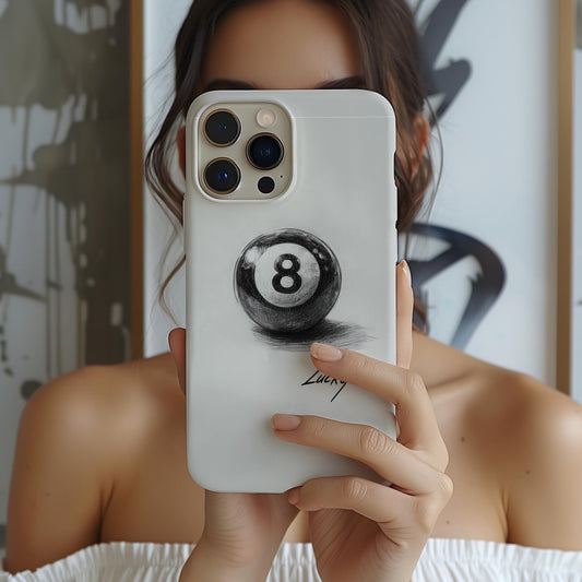 Maxcorners Billiards 8 ball Aesthetic Full Wrap Phone Case LM1012