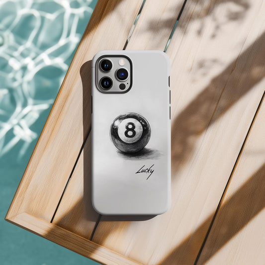 Maxcorners Billiards 8 ball Aesthetic Full Wrap Phone Case LM1012