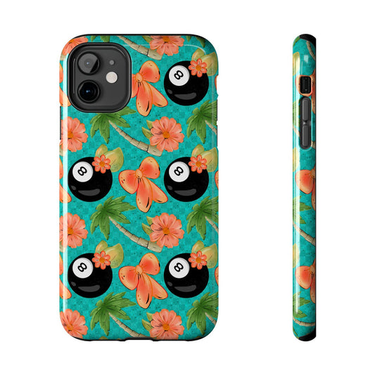 Maxcorners Billiards Tropical 8-Ball Full Wrap Phone Case LM1012