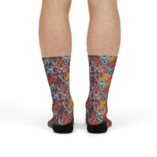 Maxcorners Camo Deer Hunter Crew Socks: Buck Hunting Gift, Outdoor Apparel
LM2611