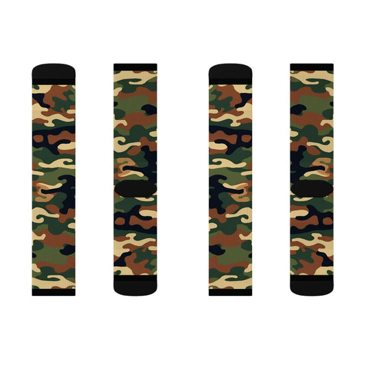 Maxcorners Camo Sublimation Socks - Comfortable & Funky Casual WearLM2611