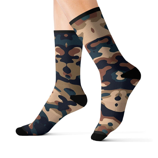 Maxcorners Camo Sublimation Socks - Trendy Footwear for Outdoor LoversLM2611