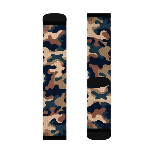 Maxcorners Camo Sublimation Socks - Trendy Footwear for Outdoor LoversLM2611