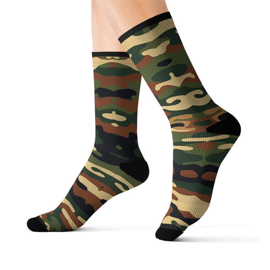 Maxcorners Camo Sublimation Socks - Comfortable & Funky Casual WearLM2611