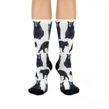 Maxcorners Bear socks - Perfect Bear Lovers gift, Bear Hunter gift, Bear gift, birthday gift, Christmas stocking stuffer, unique animal gift ideaLM2611