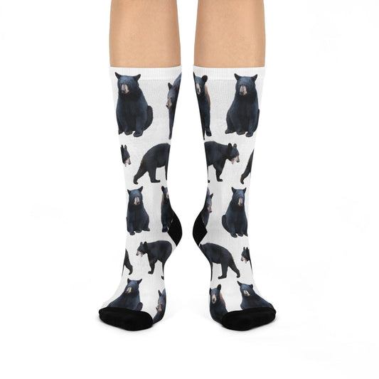 Maxcorners Bear socks - Perfect Bear Lovers gift, Bear Hunter gift, Bear gift, birthday gift, Christmas stocking stuffer, unique animal gift ideaLM2611