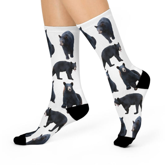 Maxcorners Bear socks - Perfect Bear Lovers gift, Bear Hunter gift, Bear gift, birthday gift, Christmas stocking stuffer, unique animal gift ideaLM2611