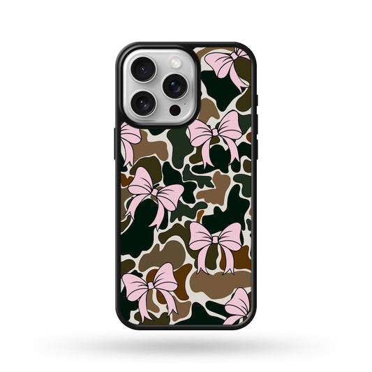 Maxcorners Pink Trendy Camo Bows Phone Case LM0812