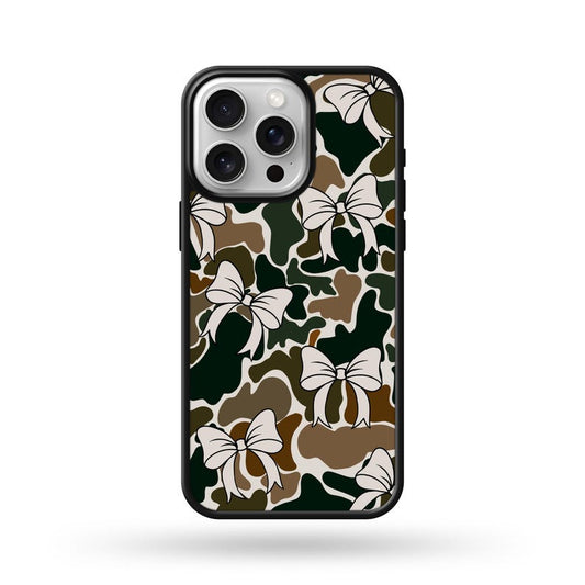 Maxcorners White Trendy Camo Bows Phone Case LM0812