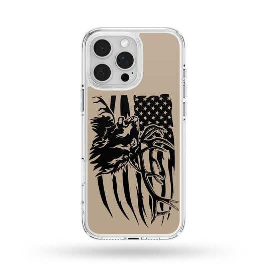 Maxcorners Elk Flag Hunting Phone Case
 LM0812