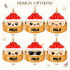 Maxcorners Dumpling Ornament Cute Ninja Mascot Character Bamboo Steamer Basket Tree Hanging Personalized Christmas Decor