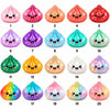 Maxcorners Dumpling Ornament Cute Sparkle Glitter Character Santa Hat Knit Scarf Bamboo Steamer Basket Ribbon Bow Snowflakes Tree Hanging Personalized Christmas Decor