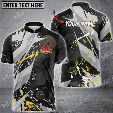 Maxcorners Personalized 3D Unisex Zipper Polo For Brandon