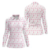 Maxcorners Pink Ribbon Women Golf Shirt, Breast Cancer Golf Shirt, Breast Cancer Awareness Shirts, Ladies Golf Shirt LM1507